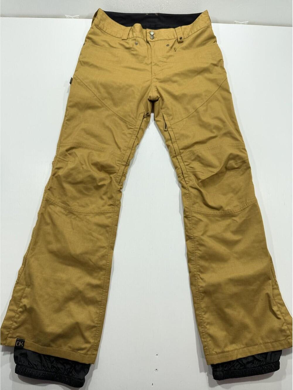 Dakine Snowboard Pants Mens Large Mustard Yellow Ski Snow Technical Outerwear